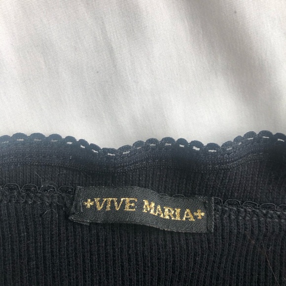 Vive Maria Embroidered Black and Pink Women's Top - Picture 4 of 7